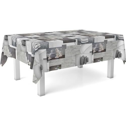 ECOMMERC3 Nappe en Toile cirée rectangulaire Taille 100x140 cm - Style, durabilité et Facile d'entretien pour Votre Table - Nappe en Toile cirée Anti-Taches et...