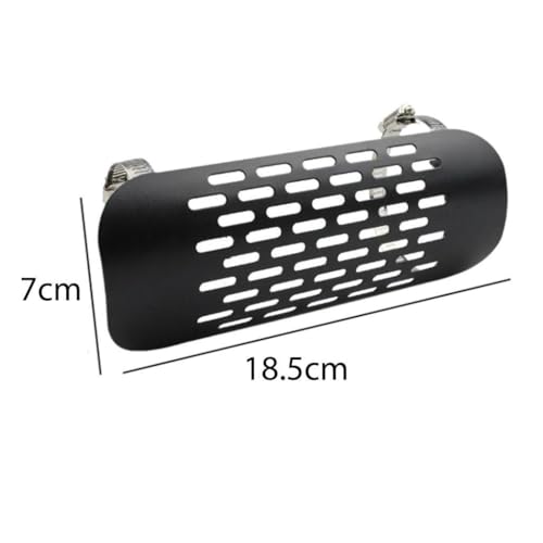Protector térmico de motocicleta evita quemaduras con cubierta de hierro 2