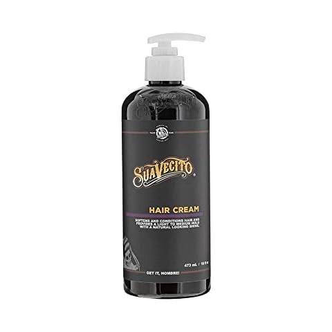 Suavecito Hair Cream Pump Bottle Medium Shine All Day Light Hold (16 oz) Cover
