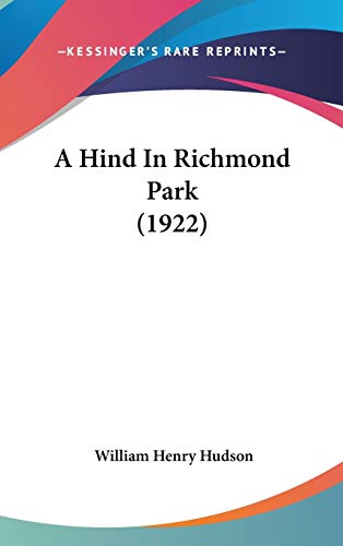 A Hind In Richmond Park (1922)