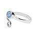Light Blue Opal Toe ring midi rings 925 Solid Sterling Silver Girl Women Body Jewellery Lab Opal Adjustable Stone Toe Rings