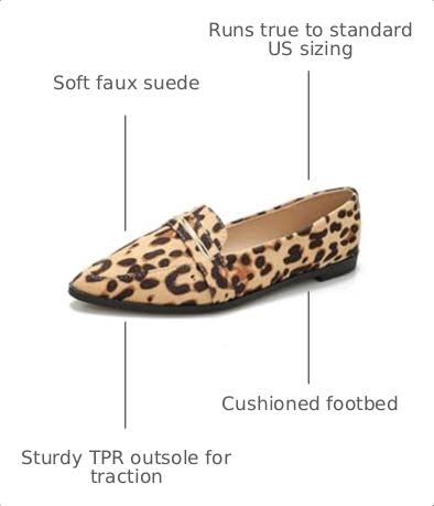 Image of Pointy Toe Penny Loafers for Women Dress Office Work Flats Shoes