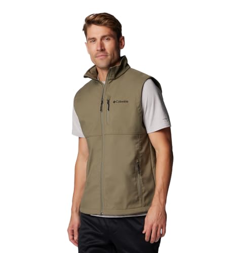 Columbia Men's Ascender II Softshell Vest, Stone Green, 1X Big4