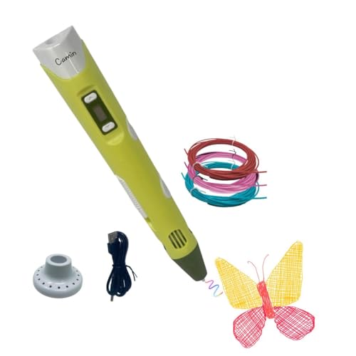 Image of Camin 3D Pen, 3D Printing Pen for Kids, USB Powered 3D Pen for Kids (Yellow, 3 PLA)