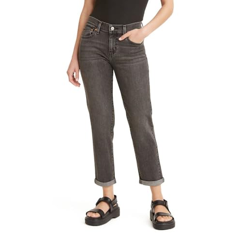 Levi's Women's Boyfriend Jeans (Standard and Plus), Night Is Young-Black,