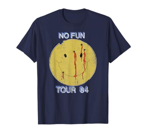 Image of Mötley Crüe No Fun on Navy T-Shirt