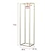 FURVOKIA Modern Clothes Retail Heavy Duty Garment Racks,Metal Clothing Store Hanger Storage Shelves,Floor-Standing Display Rack (Gold Square Tube, 71
