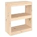 Produktbild vidaXL Bücherregal Raumteiler Standregal Aktenregal Wandregal Büroregal Raumtrenner Holzregal Regal Aufbewahrung 60x30x71,5cm Massivholz Kiefer