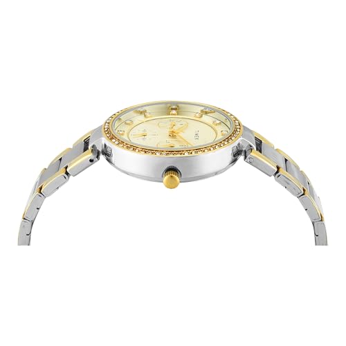 Image of TIMEX Champagne Round Dial Analog Women's Watch - TWEL18711