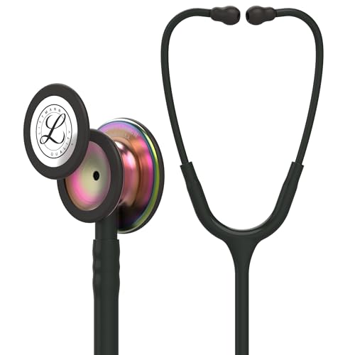 Littmann Classic III Stethoscope (5870) – Rainbow-Finish Chestpiece, 27" Black Tube