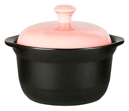 Wok Pan Cebolla Sopa Crocks Cuencos de Sopa con Asas y Tapas Cuencos de Cerámica para Sopa...