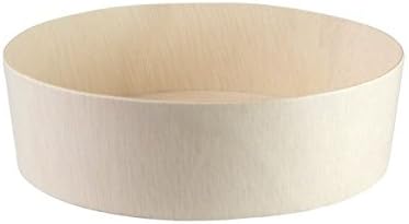 PacknWood 210SAMBOL155 24 Oz. Round Wooden Bowl For 7 Macarons - 5.9 x 1.7 In- Pack Of 100