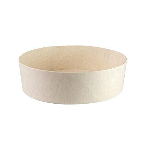 PacknWood 210SAMBOL155 24 Oz. Round Wooden Bowl For 7 Macarons - 5.9 x 1.7 In- Pack Of 100