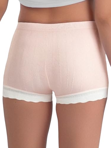 Little Girls Lace Trim Dance Boyshort Panties Soft Cotton Safety Under Dress Shorts Underwear3