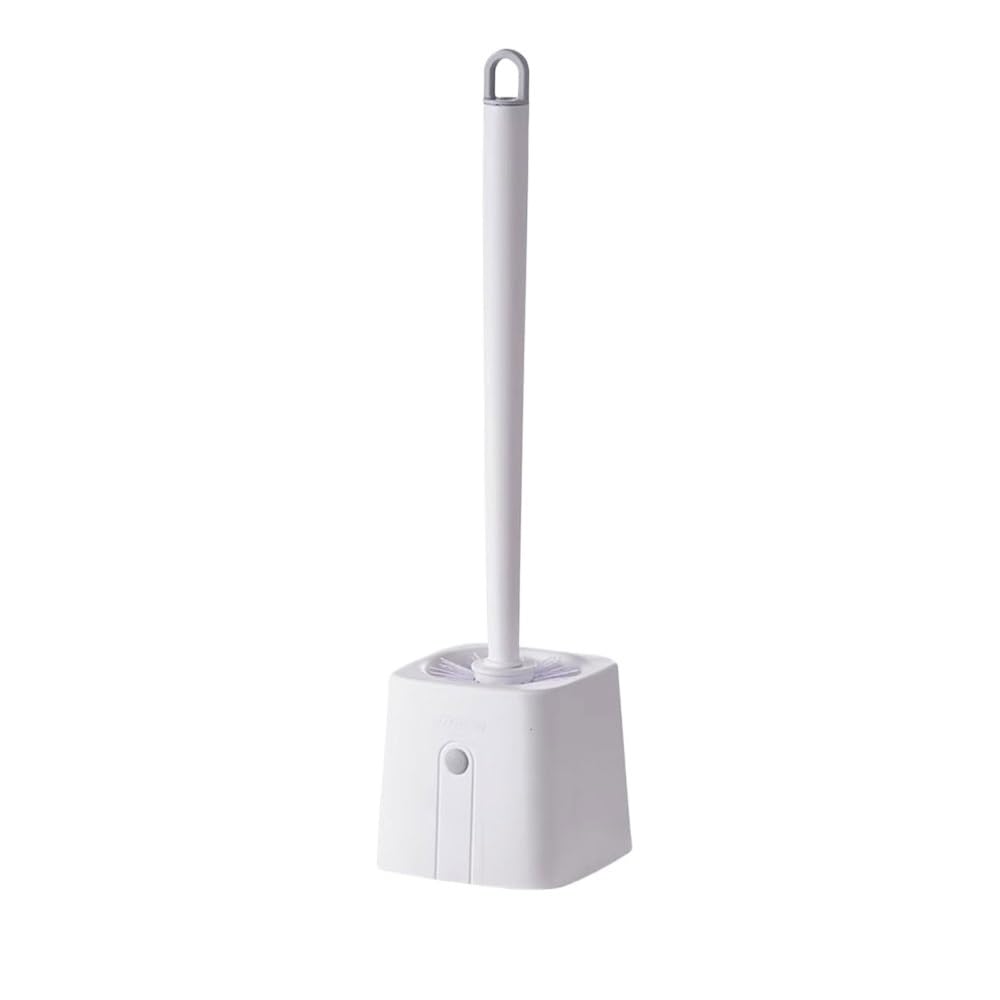 toilet brushes & holders Floor Standing Plastic Long handle Toilet Brush with Tweezers and Hollowed Out Base