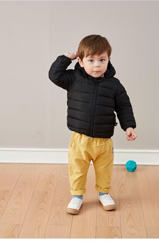 UPlee 3M - 3T Baby Girls Boys Winter Coats for Toddlers Lightweight Puffer Jacket Kids Down Alternative Outerwear3