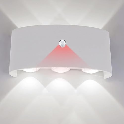 Apliques de Pared con Sensor de Movimiento 18W Lámpara Exterior IP65
