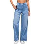 Vetinee Dames Baggy Jeans Vatenpijp Wijde Pijp Hoge Taille Y2k Jeans, XL