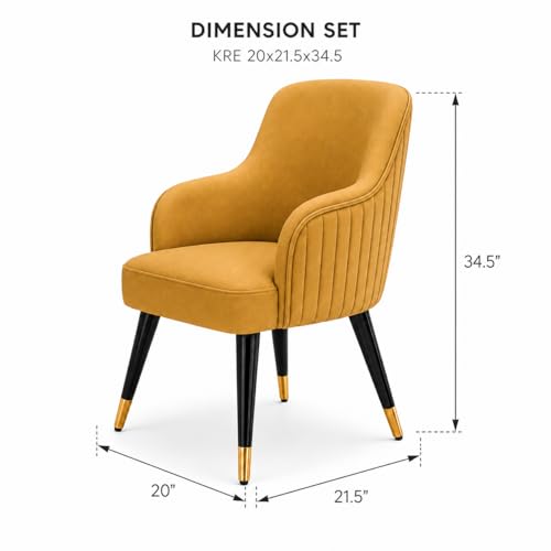Image of WOODEN SPACE 4 Seater Wooden Dining Table Set | Urban Marble Top Dining Table with Chairs for Dining Room & Kitchen (Modern Zyro Yellow) (54 x 36 x 30 inch)