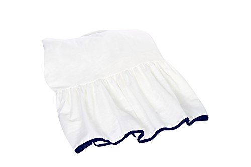 Baby Doll Forever Mine Junior Crib Skirt/Dust Ruffle, Navy