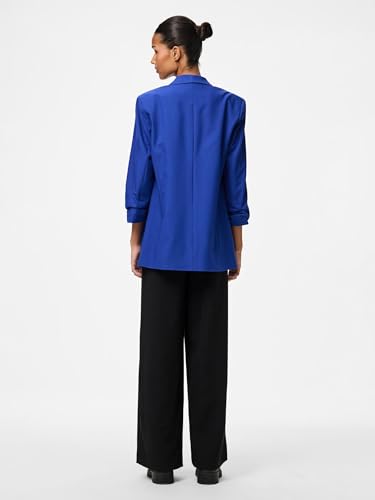 PIECES Damen Pcboss Noos 3/4 Blazer, Mazarine Blue,L