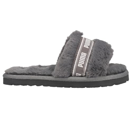 PUMA Kids Girls Fluff Slide Casual Sandals Casual - Grey