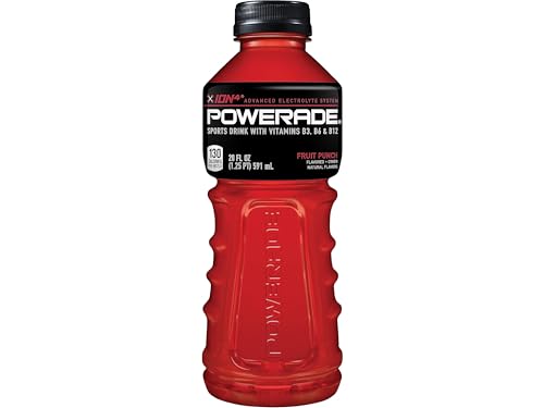 Powerade Liquid Hydration Energy Drink, Fruit Punch, 20 Oz ( 24 Count )