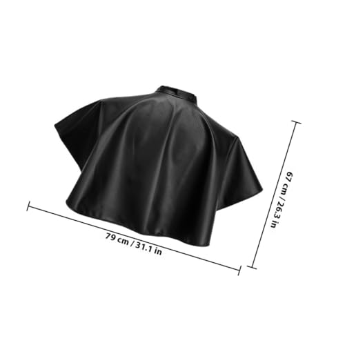 Capa para corte de cabello negra 2 piezas para adultos miniatura 2