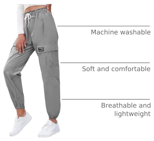Image of SANGTREE Girls & Womens Drawstring Cargo Jogger Pants,3 Years - Women 3XL