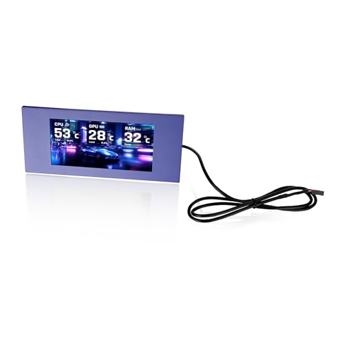 Image of Thermaltake View 600 TG 6.0 Inch LCD Screen Panel Kit; LCD and Panel; 1480x720p; TTRGBPlus 3.0 Supported; Type-C to USB (9-Pin);