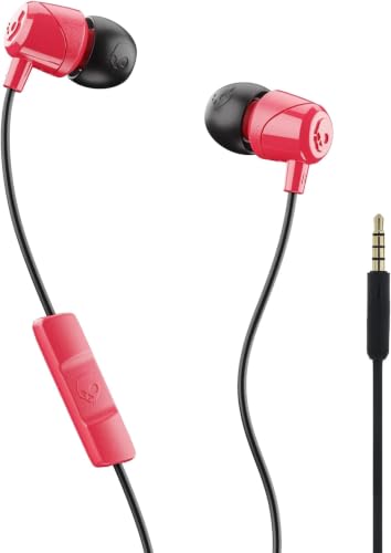 Image of Skullcandy Jib Wired Earbuds with 3.5mm AUX Plug,Noise Isolating Fit,in-Line Microphone Call and Track Control,Convenient for Travel - Red,(Pack of 6)