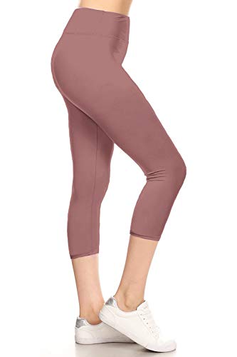 Image of Leggings Depot High Waisted Leggings for Women Buttery Smooth & Soft Women's Solid Yoga - Reg, Plus, 1X3X, 3X5X