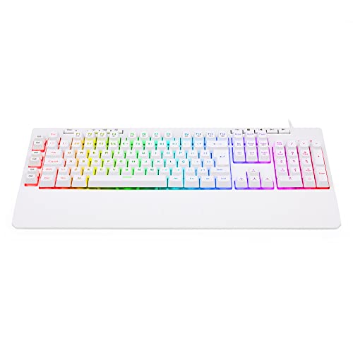 K512 Shiva White, RED-K512W-RGB, retroilluminazione RGB multicolore - Tastiera gaming - Immagine 3