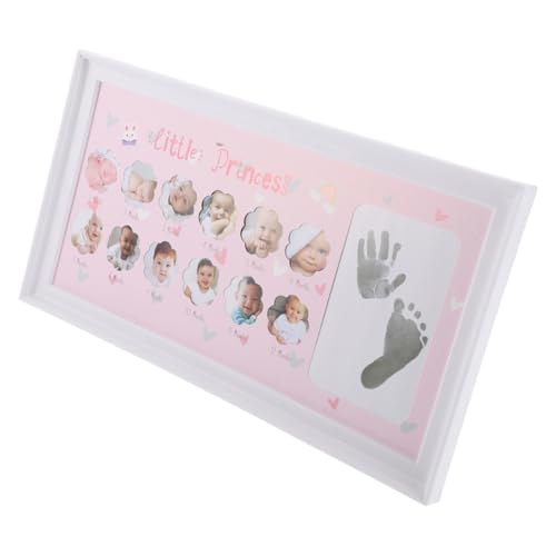 Alipis Baby Milestone Photo Frame Handprint Footprint Kit Stylish Nursery Decor
