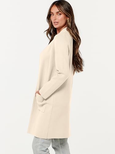 Image of ANRABESS Cardigan Sweater for Women Casual 2026 Fall Fashion Coat Long Sleeve Open Front Knit Coatigan Outwear