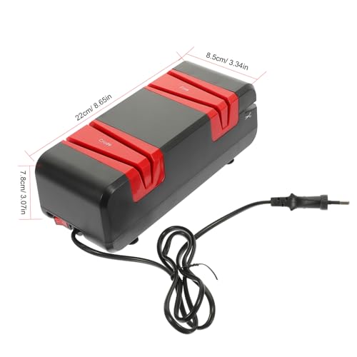 Affûteur Électrique Multifonction Ciieeo 60W Moteur Cuivre pour Couteaux et Ciseaux Noir Rouge - 3