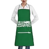 Grembiule con 2 tasche: il grembiule da cucina ha 2 tasche al centro del grembiule, e spaziosa tasca divisa può darti abbastanza spazio per tenere in termometro per carne, biglietti di ricette, pacchetti di condimenti, penna e telefono, ecc.