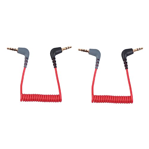 Cable de extensión de audio para conversión de micrófonos para teléfono móvil cable rojo