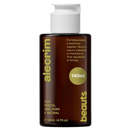 Oleo de Alecrim Capilar – Auxilia no Fortalecimento dos Fios, Crescimento Capilar e Vitalidade – Oleo de Alecrim 100% Puro, Vegetal e Natural. Com Tampa Gotejadora - 140ml Beauts