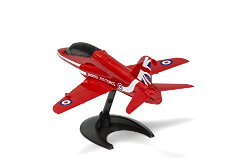 Airfix Quickbuild Raf Red Arrows Hawk Snap Together Plastic Model Kit J6018, Red & Black, 10 X 6 X 2 Inches #TOP4