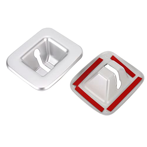 aqxreight 2 Peças Interior Porta-malas Gancho Decoração Moldura Capa Guarnição Adequada para Jl 2018 Prata Apenas Atraente Suave Também Funciona Com Muito Material Qualidade ABS e Alto é Gancho