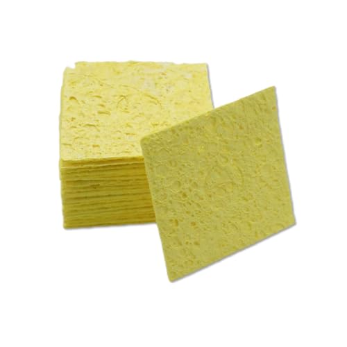 Image of 20-Pack Soldering Iron Cleaning Sponge, 2.4 inch x 2.4 inch Square High Temperature Sponges for Welding Clean Pads
