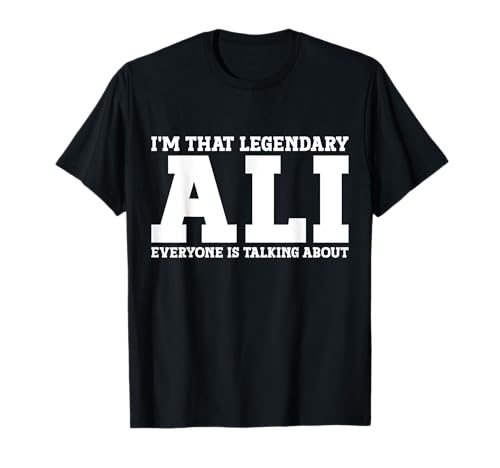 Photo de Ali Nom de famille amusant Ali T-Shirt