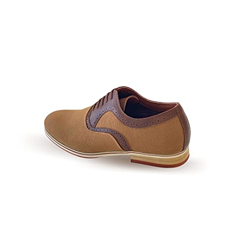 Image of Ferro Aldo Men's Classic Cap Toe Oxford Dress Shoe Collection | Perfect for Formal, Business, and Wedding Attire