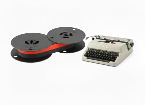 Farbbandfabrik Schwarz/Rote Tinte für den Olympia Monica Originalstoff