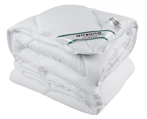 Microfaser 4- Jahreszeiten Steppbett 135x200 cm, kochfeste Variable Bettdecke für Allergiker, hygienisch bei 95°C waschbar