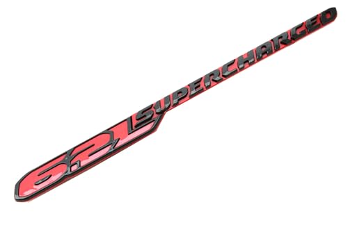 Image of 1pc New 6.2L Supercharged Hood Emblem Nameplate 3D Badge Replacement for 2021-2024 TRX 6.2L 68444262AB (Redline)