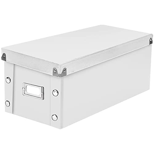 Best Drawers for Cd Storage: Top Durable and Stylish Organizers Reviewed 3 Snap-N-Store CD Storage Box - Pack of 1/2 - Durable Disc Holder with Lid to Store for Discs (1 Pack - DVD, White)