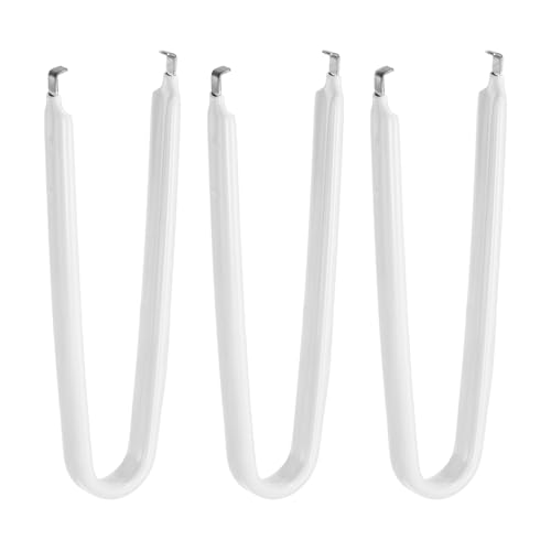 Image of HARFINGTON 3Pcs IC Chip Extractor IC U Shape Puller Stainless Steel with Insulated Vinyl Grip Motherboard Circuit Board Component Puller Chip Extractor for PCB Removal Tool, White