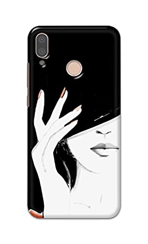Image of PRINTFIDAA Photo of Beautiful Girl Hard Back Cover for Huawei P20 Lite /Huawei Nova 3e, ANE-LX1, ANE-LX2, ANE-LX3 Back Cover -(P6) KAT1005